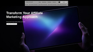  website templates - Affiliate Marketing Portfolio (Dark)